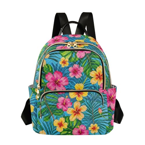 Mochila para laptop convertible de 12.5 pulgadas con diseño floral exclusivo de verano