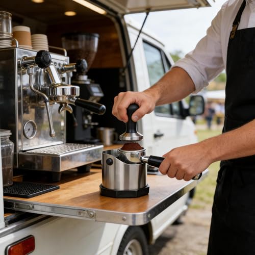 Pichel para café expreso de acero inoxidable, 750 ml para barista en casa 3