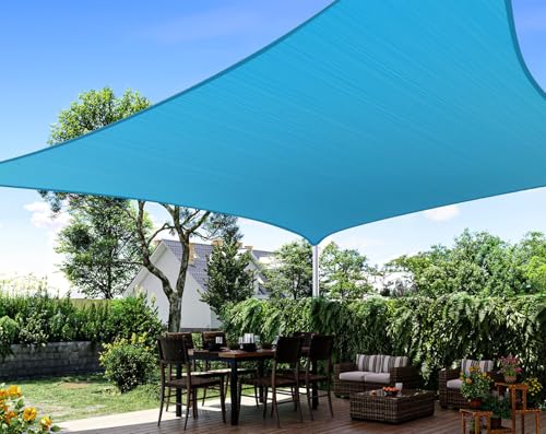Quictent Sun Shade Sail for Patio, 185GSM Heavy Duty Rectangular Outdoor Sunshades UV Block Outside Canopy Cover for Backyard 20x26ft