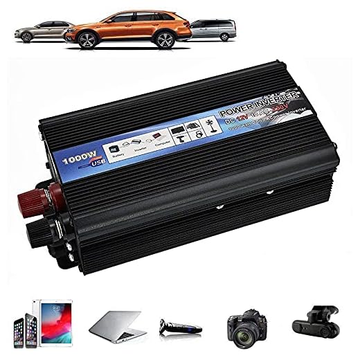 Ren sinusvågsomvandlare 500W/1000W/2000W spänningsomvandlare DC 12V/24V till AC 220V/230V/240V omvandlare - inverteromvandlare med USB-port