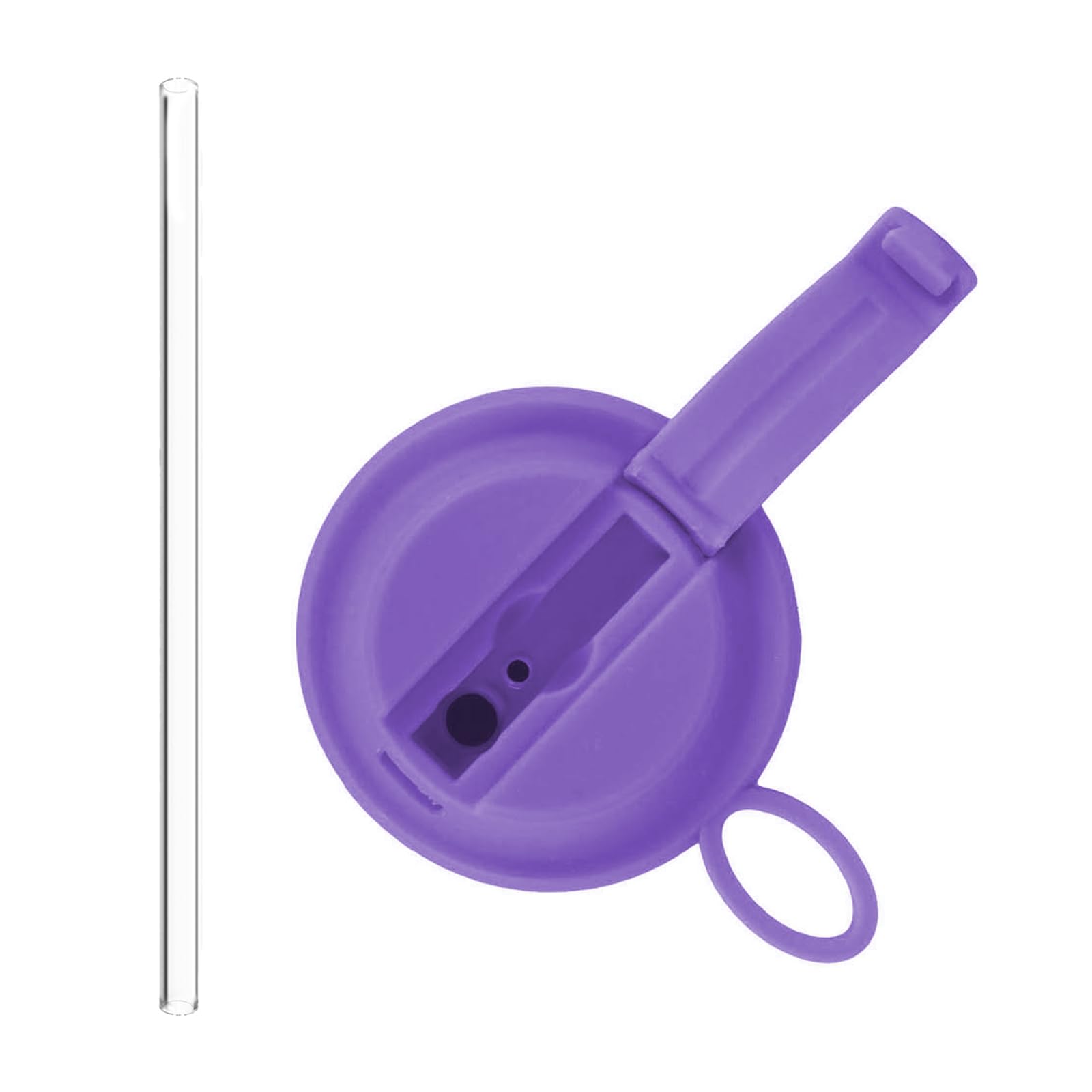 Montesy Colorful Silicone Sodas Can Lid and Straw Easy Use Sealed Can Covers for Canned Beverages Beer and Juices