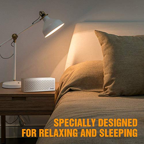 NURSAL White Noise Machine Sound Machine for Sleeping & Relaxation, 10 Natural Sounds, Portable Sleep Therapy for Baby, Home, Office or Travel