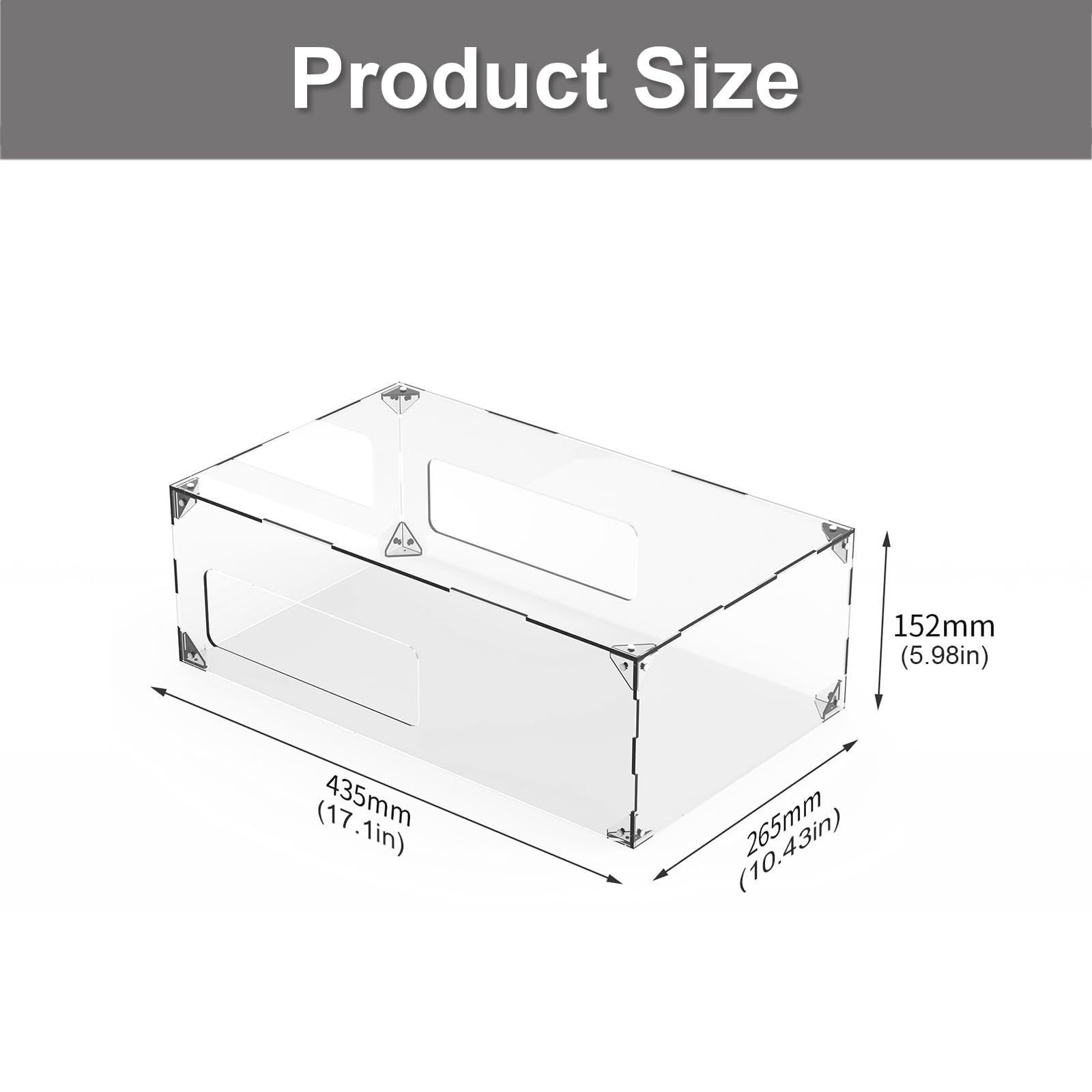Funda protectora a prueba de polvo, fácil de limpiar, transparente para consola de juegos, pantalla horizontal