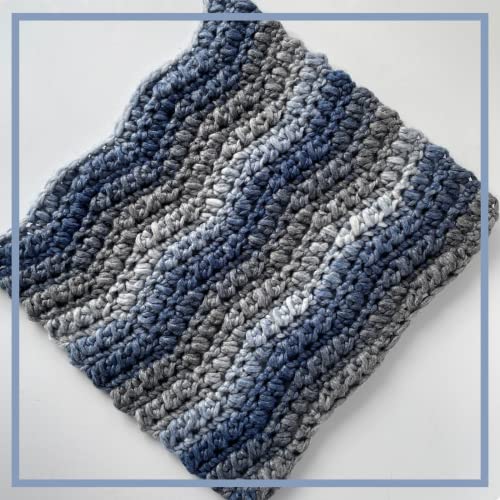 Image of Ombre Encore Chunky Ombre Yarn #5 Weight, 3-Pack (507Yds /420G), White Gray | Multicolored Bulky 5 Weight Yarn for Crocheting with Free Patterns - Chunky Acrylic Yarn for Knitting