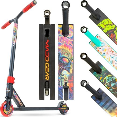 Image of Pro Stunt Trick Scooter for Kids Ages 5-12 - Lightweight Durable Freestyle Kick Scooter for Skatepark and Street - Easy Assembly - Madd Gear MG2