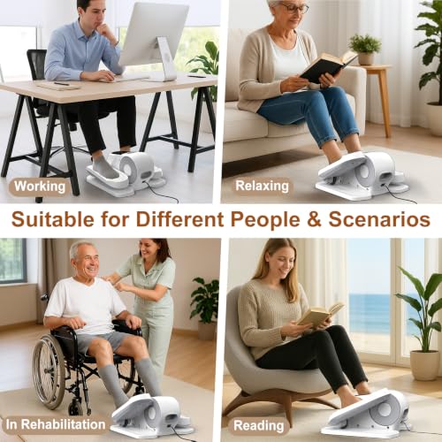 Image of Under Desk Elliptical for Office Pedal Exerciser Electric 12-Speeds