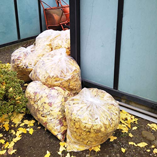 95-100 Gallon, (50 Count Wholesale w/Ties) Large Clear Plastic Recycling Trash Bags, (Clear) - Thumbnail 3