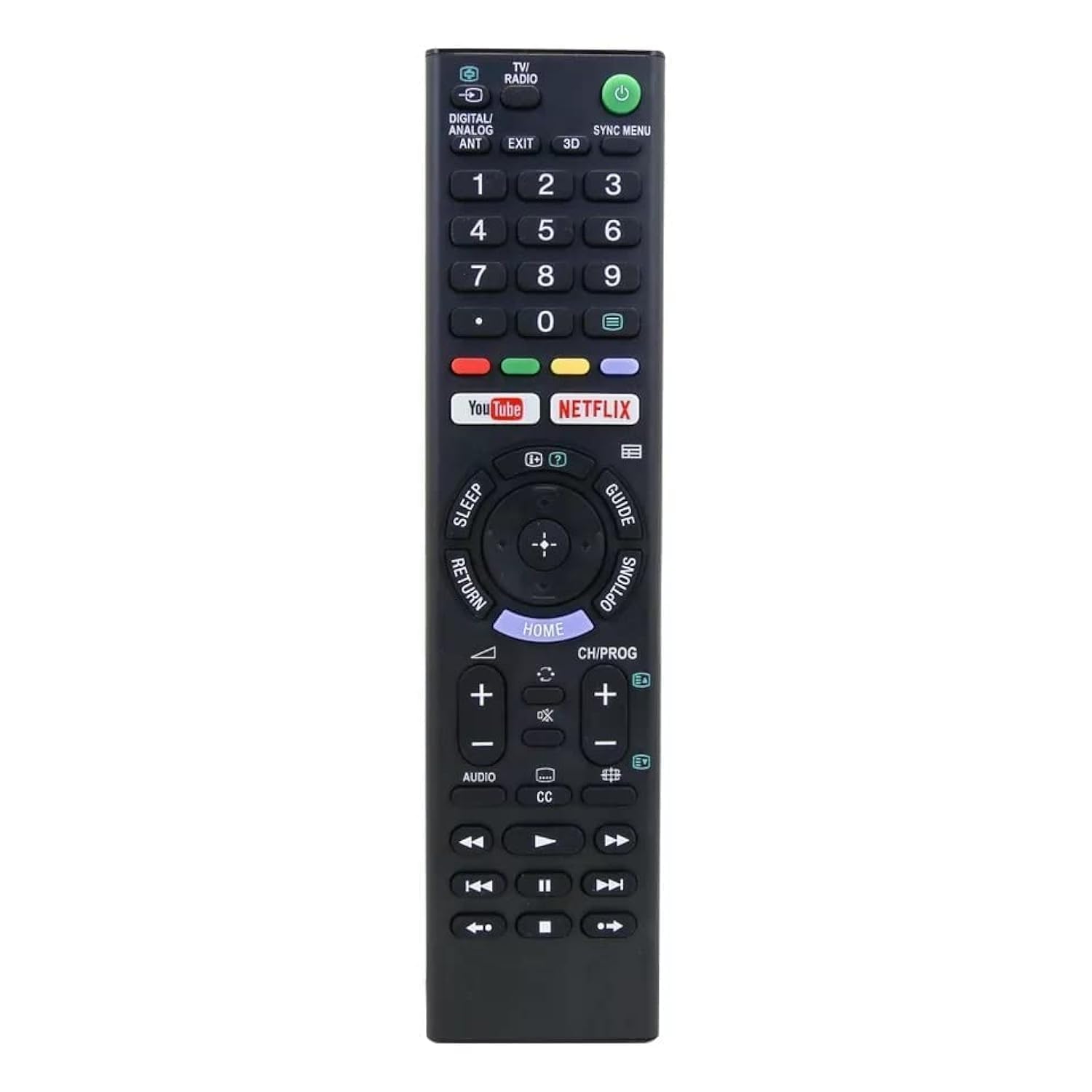 Universal for All Sony Bravia Remote for Smart Tv LCD LED OLED QLED UHD 4K Andriod Without Voice Hotkeys Netflix and YouTube