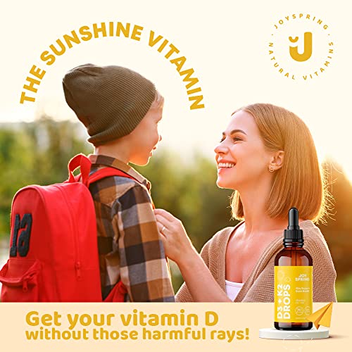 Joyspring Vital Vits, Immune Boost & Vitamin D3 Supplement Set - Natural Daily Herbal Drops - Fill In Dietary Gaps - Back To School Bundle - Help Protect Your Child's Health - Comes In A Convenient L #TOP7