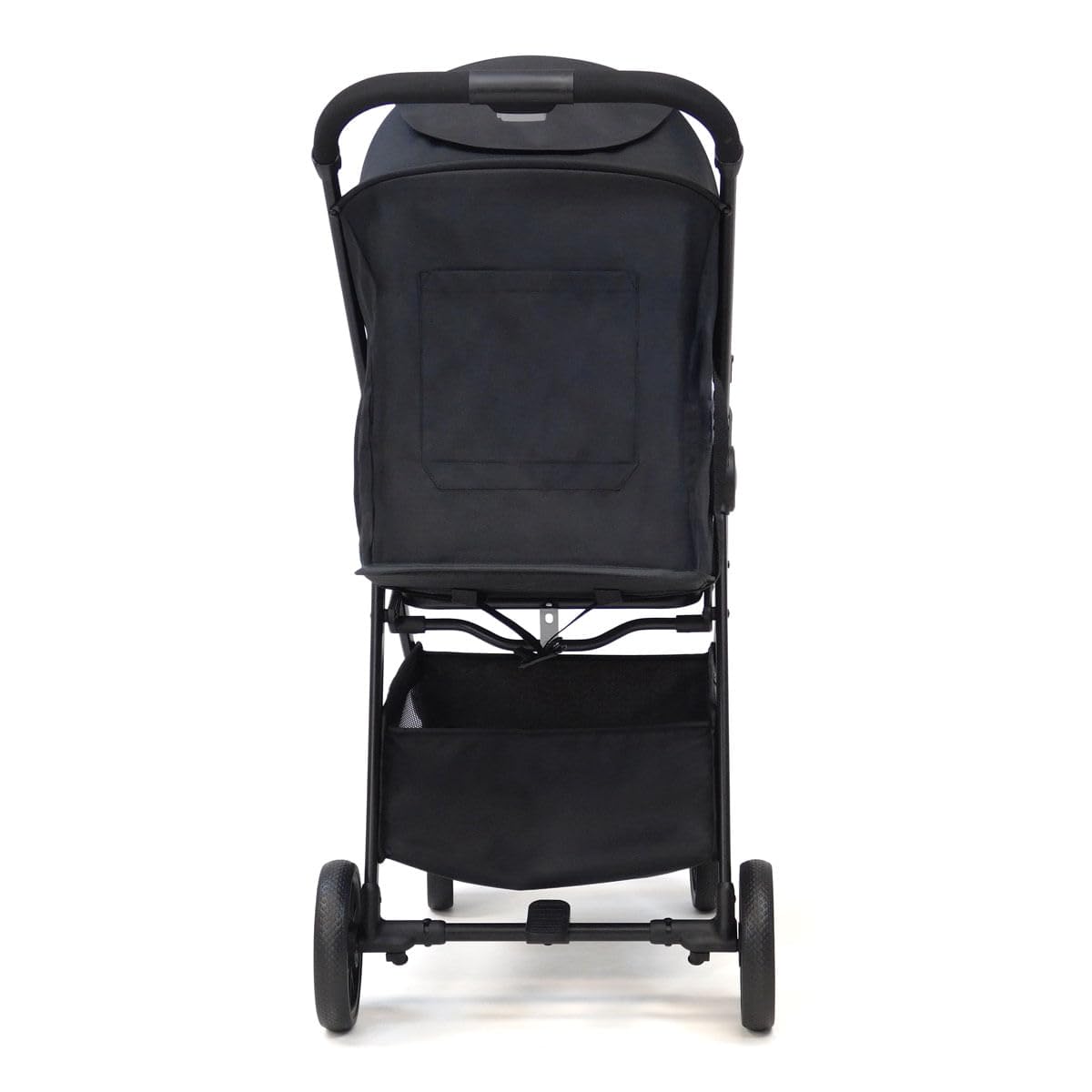 Silla de paseo plegado libro con una mano. Desde 0 meses - 22 kg con arnés 5 puntos, capota UPF 50+ y ruedas con suspensión – Homologada EN 1888-2 – Asalvo Málaga Negro