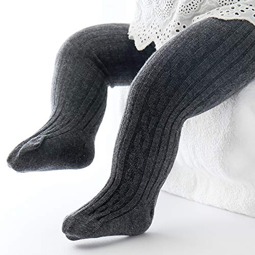 Image of Baby Toddler Girls Tights Seamless Cable Knit Cotton Leggings Pants Stockings for Infant Baby Girl
