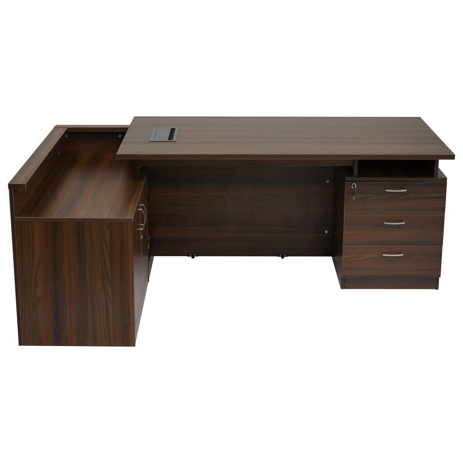 Nilkamal Elegant Engineered Wood Executive Office Table with Wire