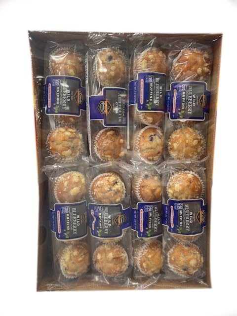 The Worthy Crumb Mini Muffins, Blueberry, 2.6 oz, 16 ct