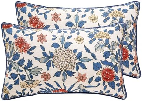 patdrea Designer Throw Pillow Covers Set of 2,Euro Elegant Linen ...