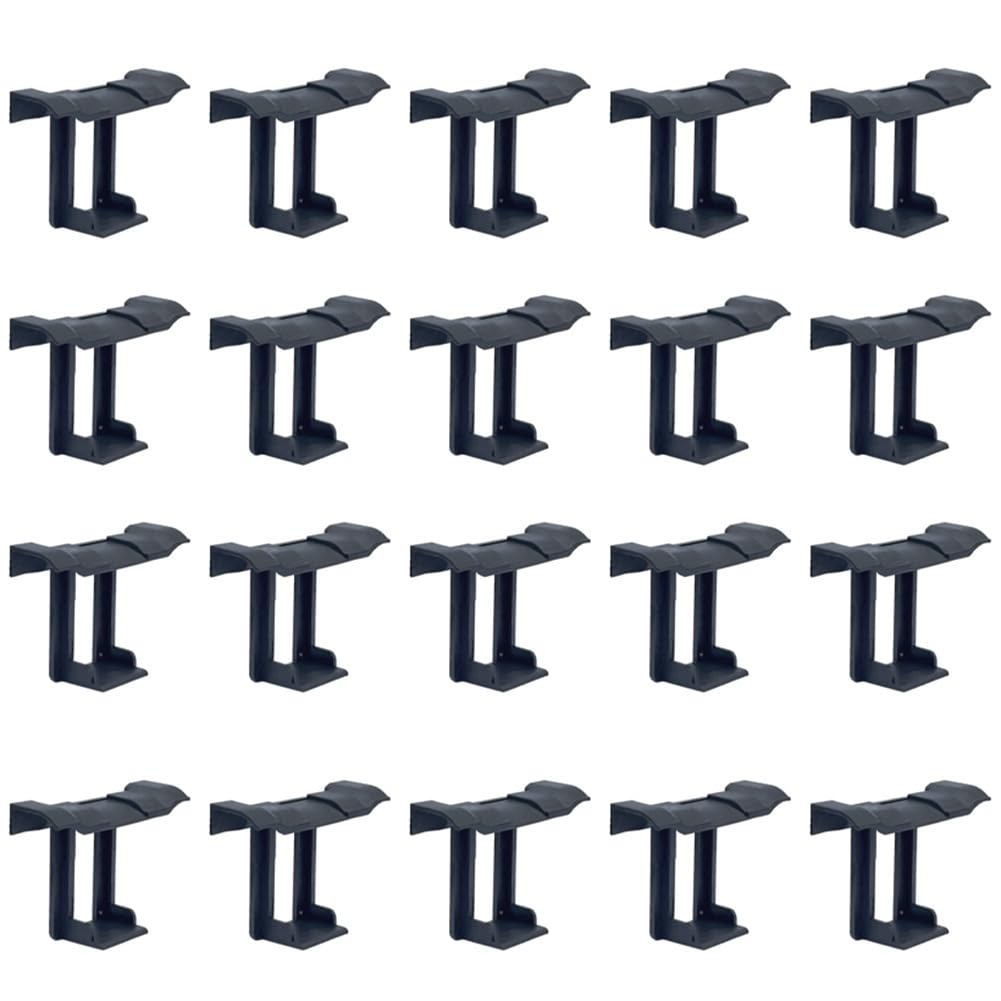 Ctrlzs Black 20Pcs Photovoltaic Panel Drainage Buckle Plate Solar Panel Water Drain Clip For Solar Panel Draining 35Mm