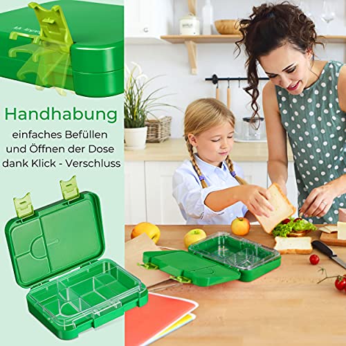 Bento-Box My Vesperbox für Kinder Lunchbox mit 4 oder 6 Fächern