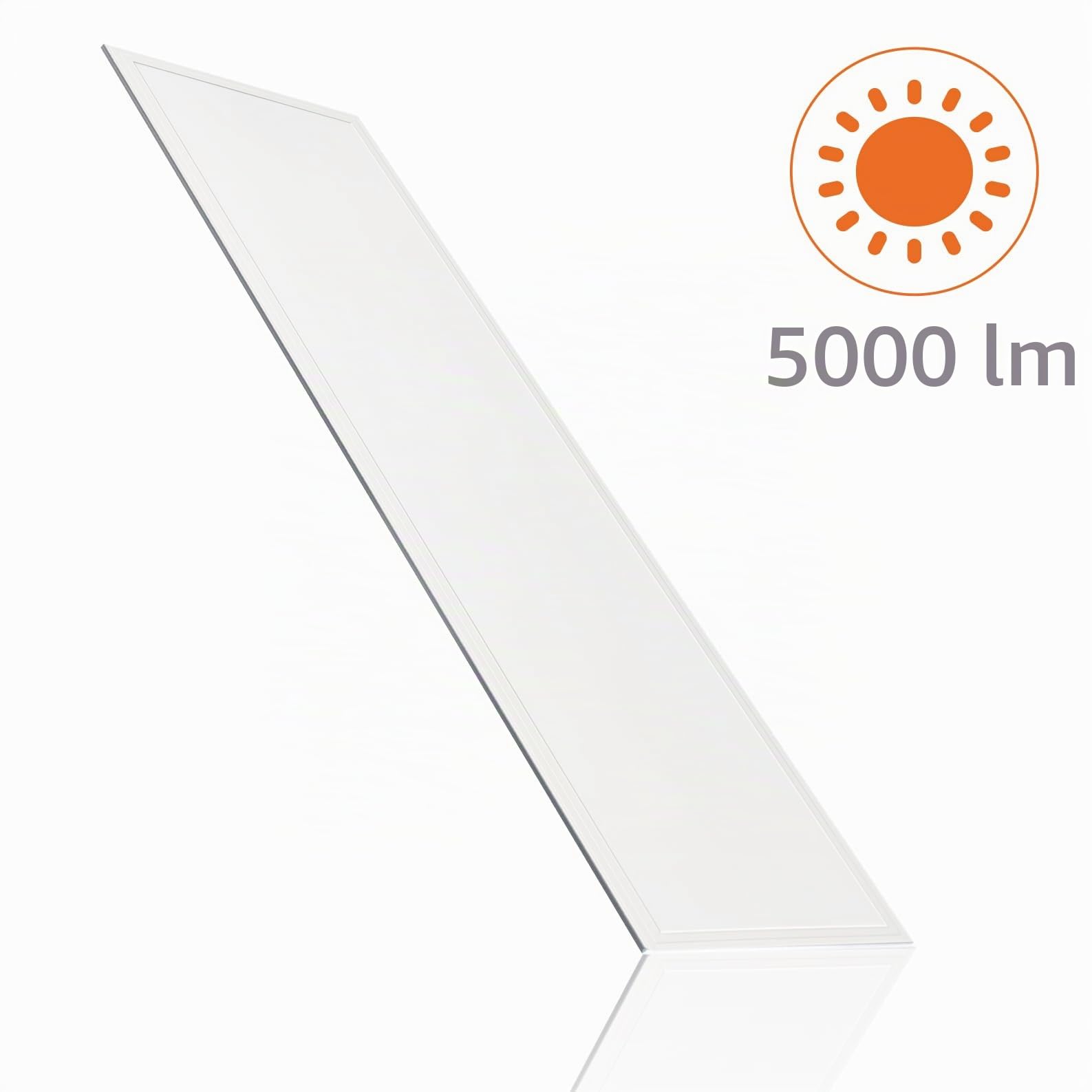 LED ATOMANT Einbau-LED-Panel 120x30cm 48W, CCT (Farbwahlschalter Warmweiß, Neutralweiß oder Kaltweiß), 5000 Lumen, Inklusive Treiber