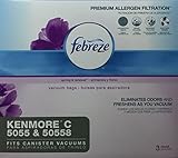 Febreze Odor Eliminating Vacuum Bags, Kenmore C 5055 & 50558, Pack of 3