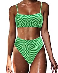 64 Neon Green Gingham