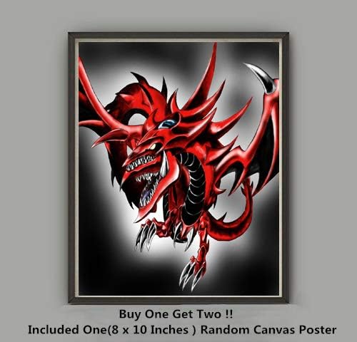 Guardian Osris Red Dragon of Heaven Japanese Anime Art Prints Poster,No Frame