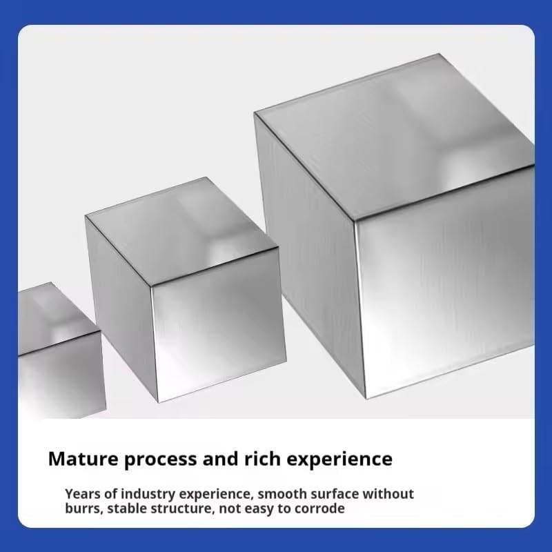 304 Stainless Steel Cube Solid Polished Glossy Cube Handmade DIY Material Tool Parts (25x25x25mm)