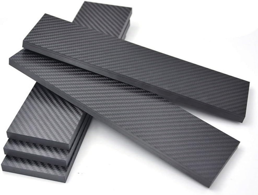 1pcs 3K Carbon Fiber Sheet, Thickness 0.2-6mm High Strength Carbons Fibers Board Carbon Strip Carbon Flat Strip(2.0x90x390mm)