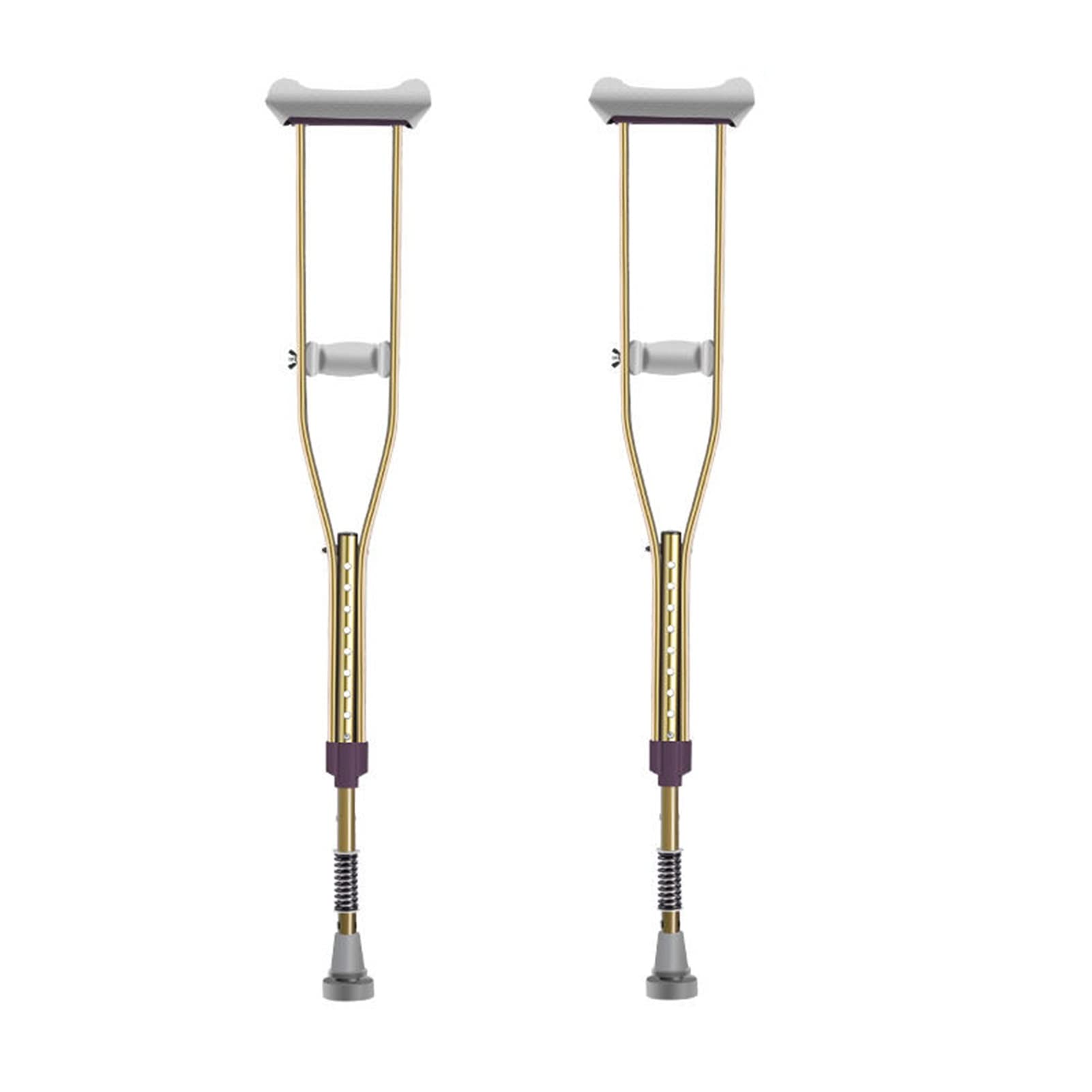 Adult Underarm Crutches with Crutch Pad, Men/Women Crutches, Walking Aluminum Crutches, Adjustable Underarm Crutches, 1 Pair