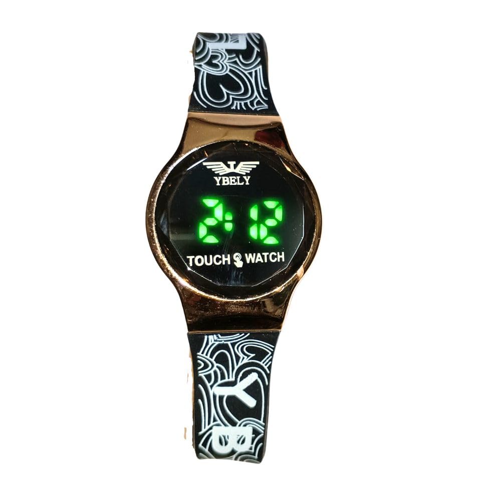 ZOVUTA Touch LED Silicone Strap Digital Stylish New Wrist Watch for Girls and Womens - Black (B0D54DV4CP) Amazon Price History, Amazon Price Tracker