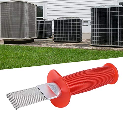 Rippenkamm der Klimaanlage aus rostfreiem Stahl, Reparatur des Kondensatorspulenkamms Reinigungshandbuch Werkzeuge fördern die Kühleffizienz, Gewindedesign erhöhen die Reibung