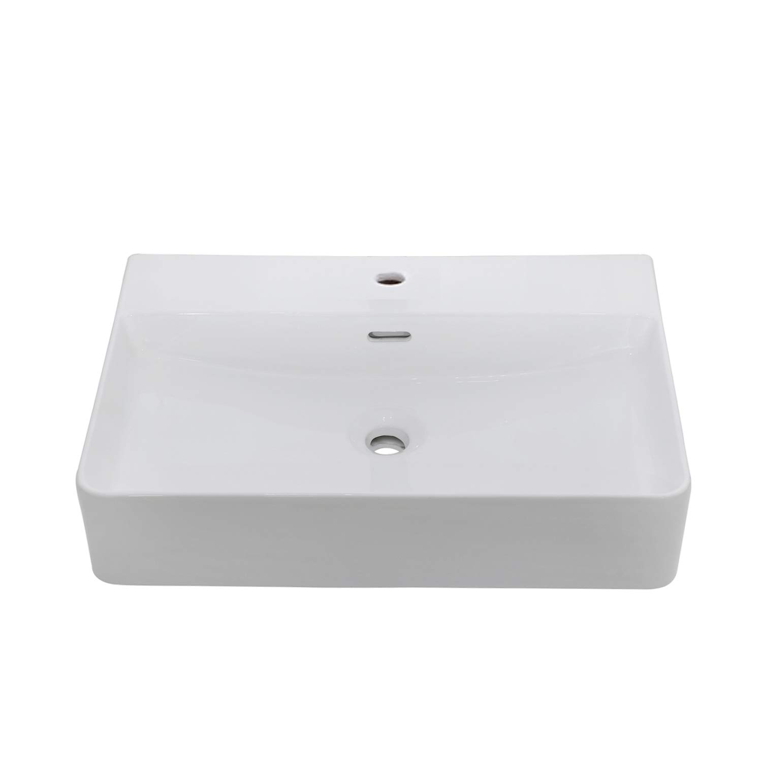 Grünblatt Lavabo suspendu avec effet lotus nano-revêtement (60 cm x 42 cm x 13 cm)