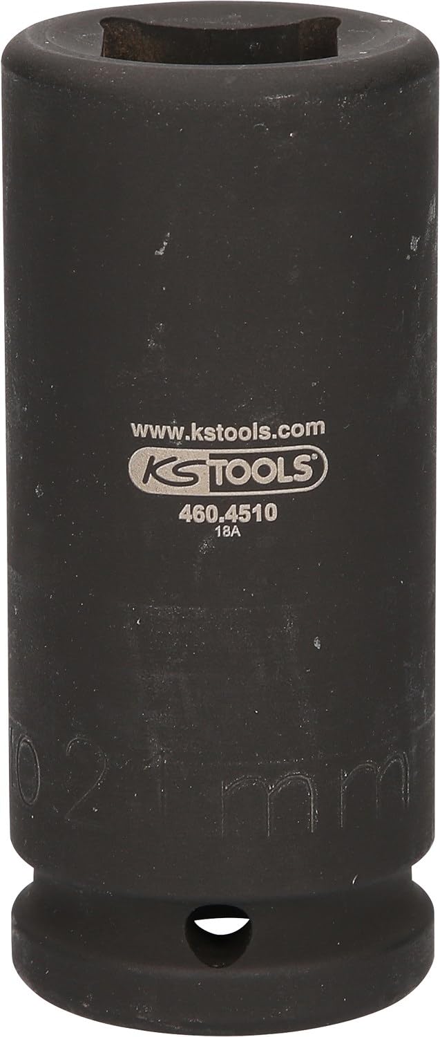 KS Tools 460.4504 3/4" Kit bussola per avvitatore a impulsi attacco quadro, 21 mm