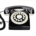Retro Corded Phone, BNEST Vintage Landline Desk Phone Classic Home Deocration Phone for Bedroom Living Room Office Decor (Black)