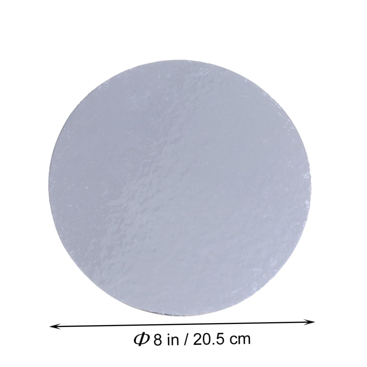 KICHOUSE 3pcs Round Cardboard Cake Base Paper Pads Thicken Silver Cake Pads for Baking and Displaying for Birthdays and Celebrations