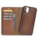 Produktbild FREDO Lederhülle kompatibel mit iPhone 11 Pro Max 6.5" Zoll Abnehmbare 2 in 1 Handyhülle inkl. Kartenfächer für Apple iPhone 11 Pro Max Handytasche/Cases mit Magnet/Hand Made in Europe - Cognac Braun