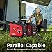 PowerSmart 2500 Watt Portable Inverter Generator, 79.8cc Gas Powered Engine with 5.5H Long Runtime, Ultra Quiet Small Generator for Camping, RV, Home Power Outage and Outdoor Emergency