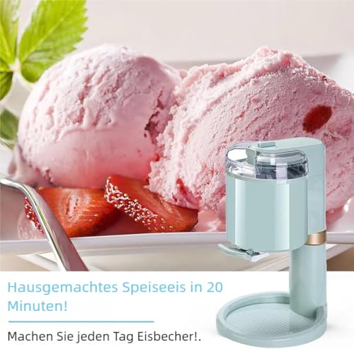 Softeismaschine, 1000ml, DIY, Tragbarkeit, Einfache Handhabunge, Vollautomatisch, Eismaschine FüR Zuhause, Macht Eiscreme, Italienische Eiscreme, Gefrorenen Joghurt, Milchshakes, Smoothies – Bild 8