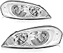 SCITOO Headlight Assembly Fits For Chevy Impala 2006-2013,For Chevy Impala Limited 2014-2016,For Chevy Monte Carlo 2006-2007 headlamp in Chrome Housing Clear Reflector Clear Lens