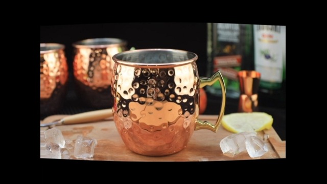 Relaxdays Verre Moscow Mule En Lot De 8, Pour Cocktails, Boissons Froides, Mugs En Acier Inoxydable, 0,5 L, Cuivre | Leroy Merlin