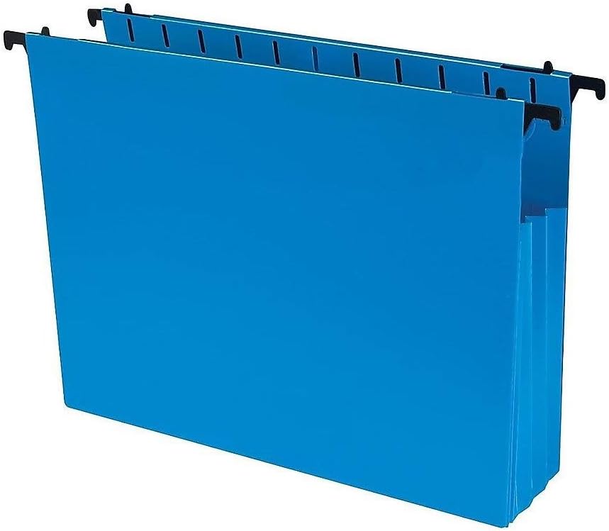 1InTheOffice Poly Expanding Hanging File Folders, Letter Size, Assorted, 5/Pack : Office Products