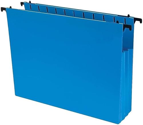 Miniatura 2 de 1InTheOffice Carpetas colgantes expandibles de polietileno tamaño carta surtidas 5paquete