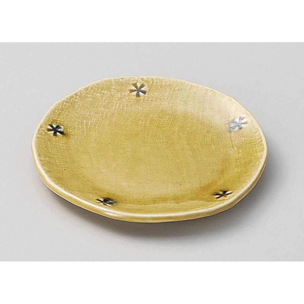 Amazon.co.jp: 山下工芸 (Yamasita craft) 黄瀬戸印花銘々皿 239