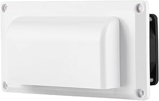 12V RV Side Air Vent Fan, 15W Exhaust Fan with Mounting Screws, High Efficiency, Quiet Operation, Safety Mesh