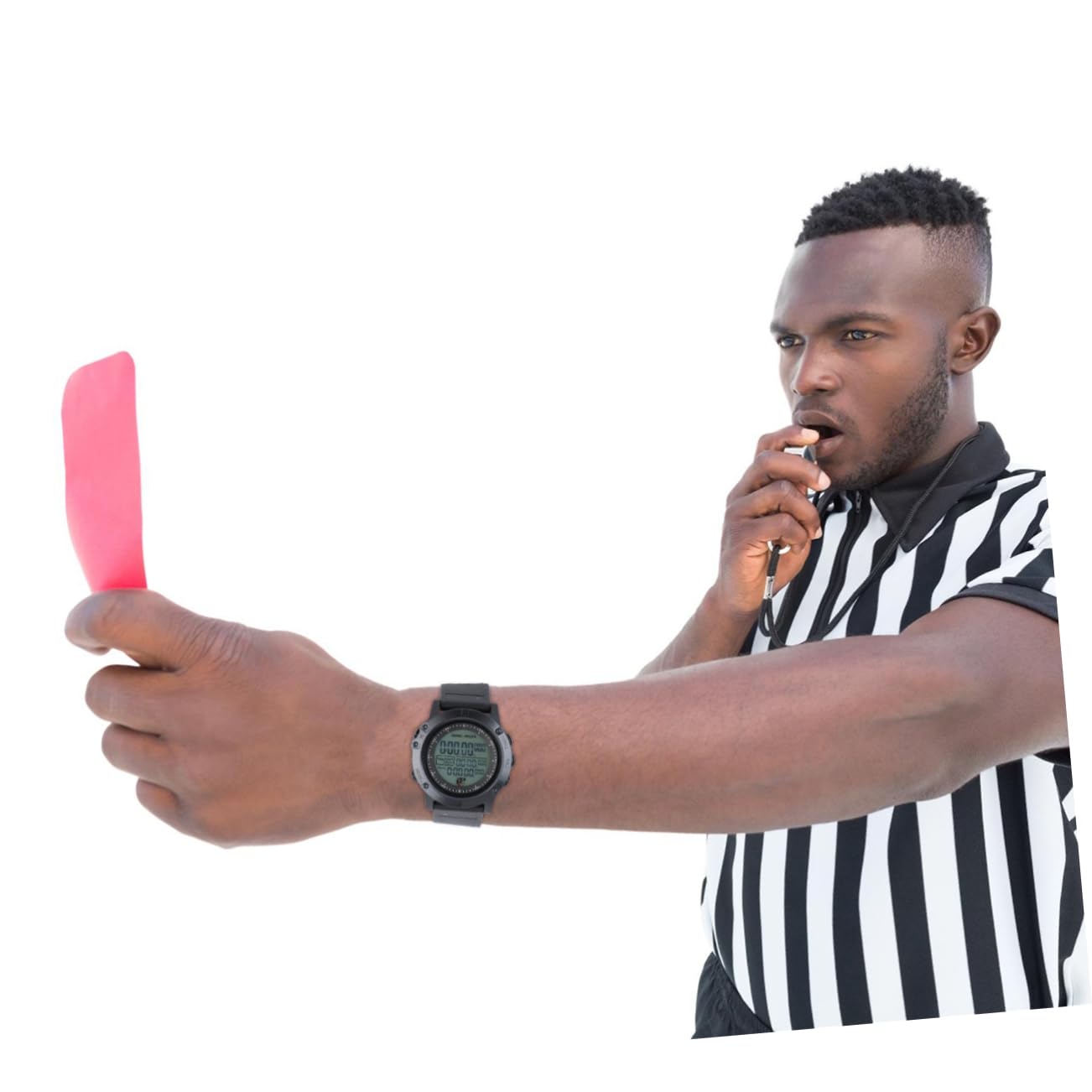Cronometro Arbitro di Calcio Nero in ABS Countdown Preciso | Cronometro Arbitro di Calcio, per Giochi e Sport, per Fan Sportivi e Atleti, Adatto all'Uso Quotidiano
