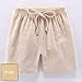 Baby Boys Girls Athletic Shorts with Drawstring Dry Fit Running Solid Soft Shorts for Kids Teens (Beige, 4-5 Years)