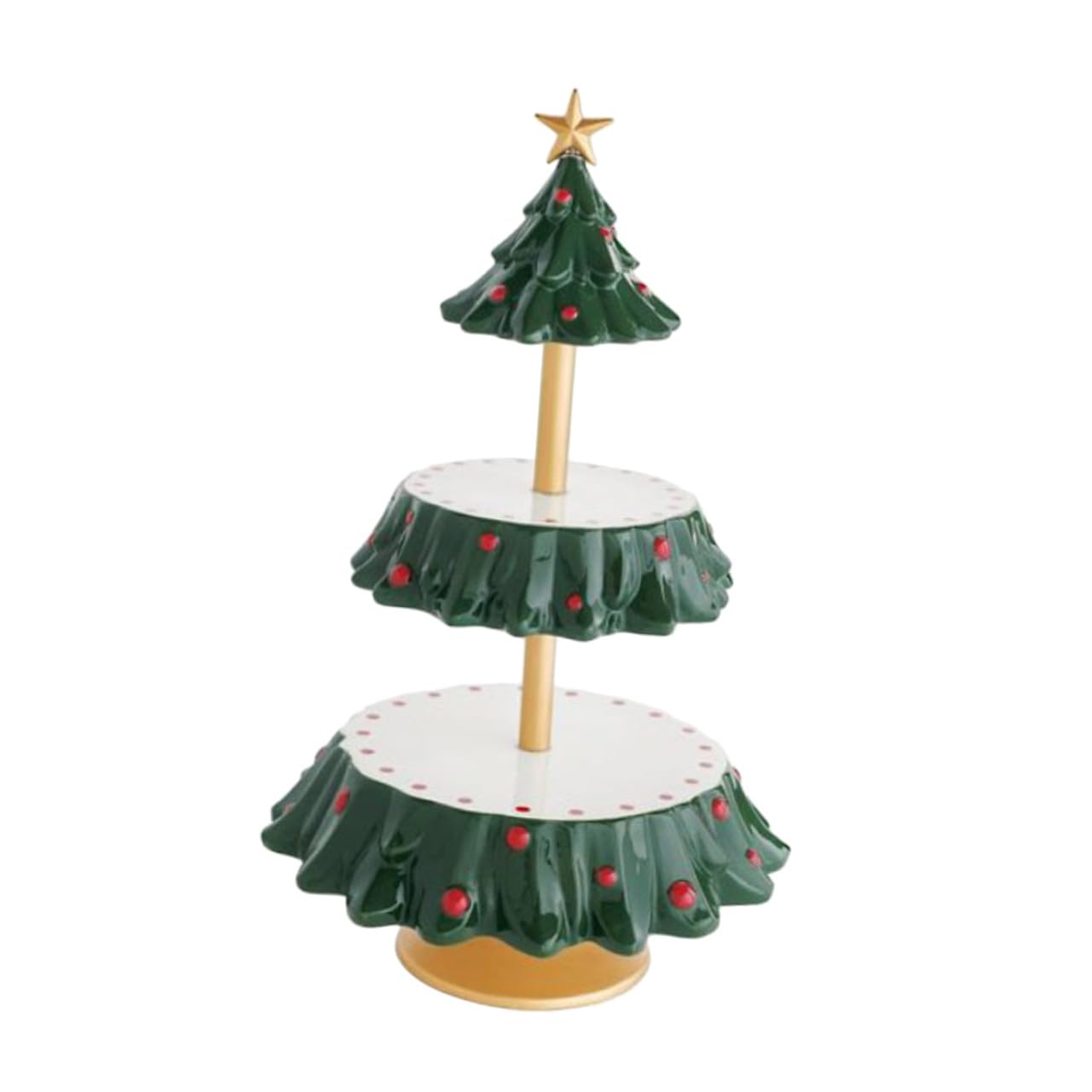 SHINEOFI Vassoio Natalizio in Resina Lucida per Snack e Frutta Secca Piatto Portaoggetti Decorativo da Tavolo per Feste di Natale Ornamento da Scrivania a Tema Festivo
