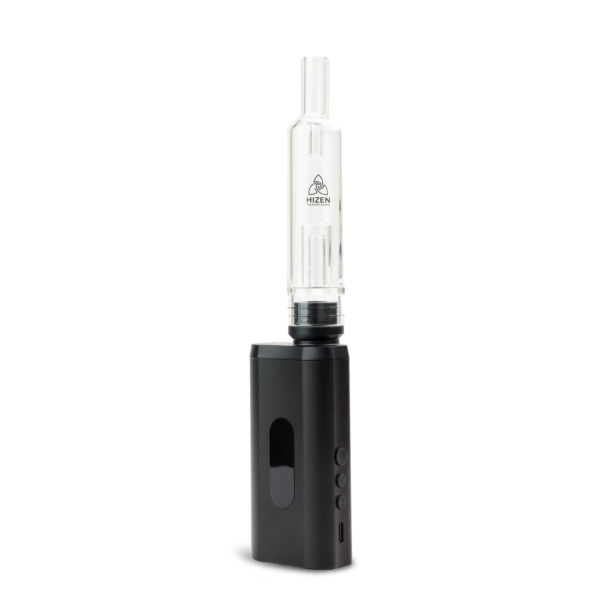 HIZEN Nanu Vaporizer + Wasserfilter Set, Verdampfer für Kräuter, Konvektion, USB-C, austauschbarer Akku, Keramik-Mundstück