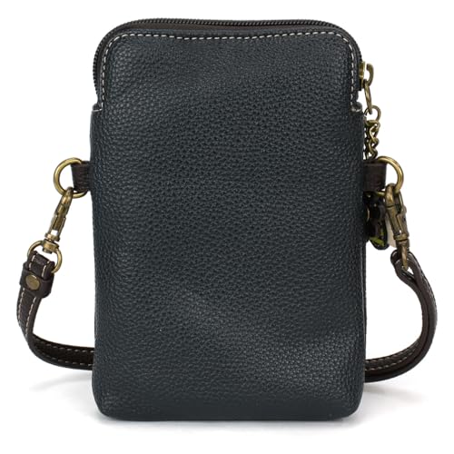 Image of CHALA Garden Animal Collection Cell Phone Crossbody Purse-Women PU Leather /Canvas Multicolor Handbag with Adjustable Strap