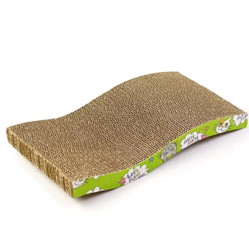 SKY-TOUCH Pet Cat Scratch Board Cardboard Cat Scratcher Cat Scratching Pad Cat Grinding Claw Interactive Ball Scratch Toy