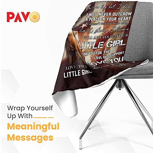 New 2023 Dad Gifts To My Dad From Daughter American Deer Ultra Soft Fleece Throw Blankets For Couch Bedroom Sofa Best Dad Gifts For Birthday, Thanksgiving, Anniversary, For Men 50 X 60 Inches #TOP1