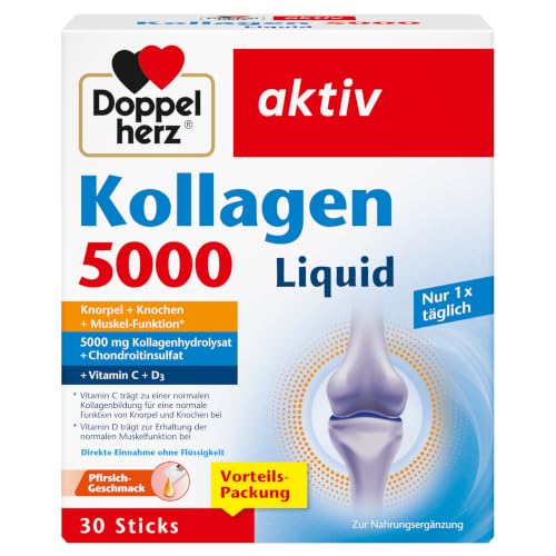 Doppelherz Kollagen 5000 Liquid - mit leckererm Pfirsich-Geschmack